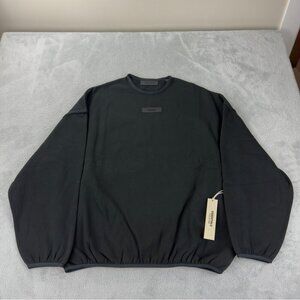 Essentials Fear of God FOG Men's Size Medium Oversized Baggy Black Crewneck NWT